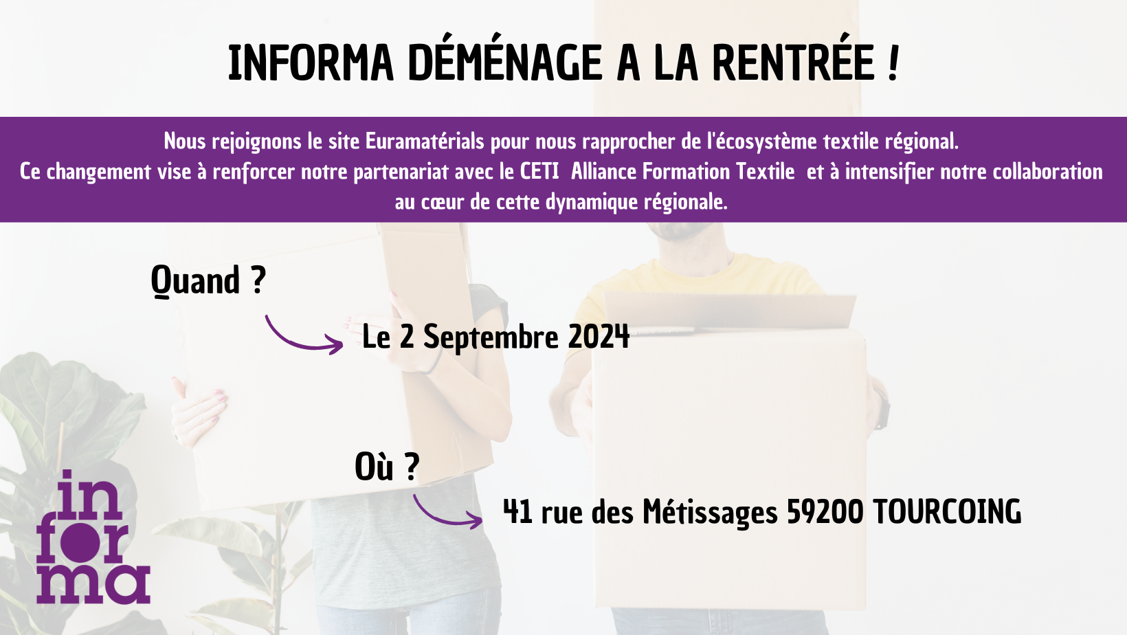 ACTUALITE DEMENAGEMENT INFORMA TOURCOING
