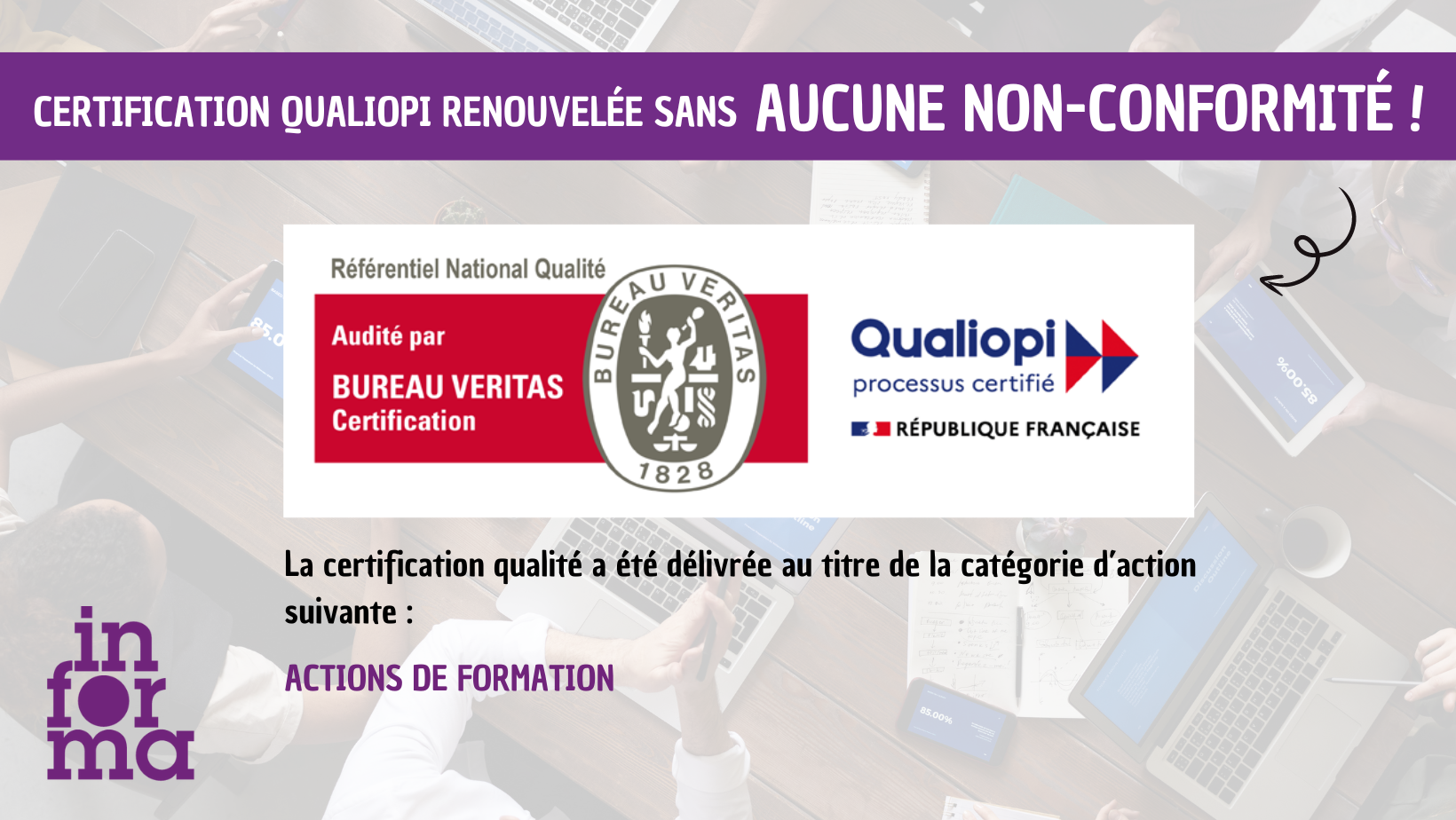 Actualité renouvellement certification Qualiopi INFORMA 2024