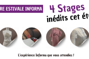Offre estivale informa - formation couture initiation moulage patronnage montage et finitions luxe