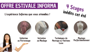 FORMATION COURTE MOULAGE PATRONNAGE COUTURE
