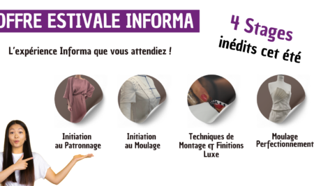 Informa lance ses stages d’été 2025 : formez-vous en couture, patronnage et moulage