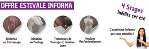 FORMATION COURTE MOULAGE PATRONNAGE COUTURE